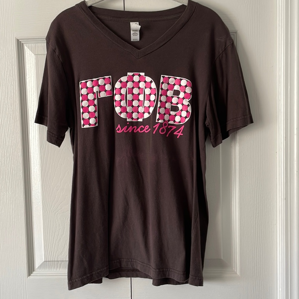 Gamma Phi Beta Sorority V-neck Tee